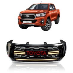 Thumbnail / Product showcase image for the Toyota Hilux Rocco 2018-20 Front LED Grille Toyota Logo
