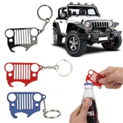 Jeep Wrangler Grille Bottle Opener Keychain Thumbnail