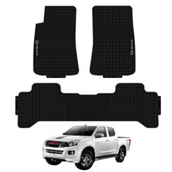 Isuzu D-Max OEM Rubber Floor Mats For The 2012-2016 and 2016-2019 Models