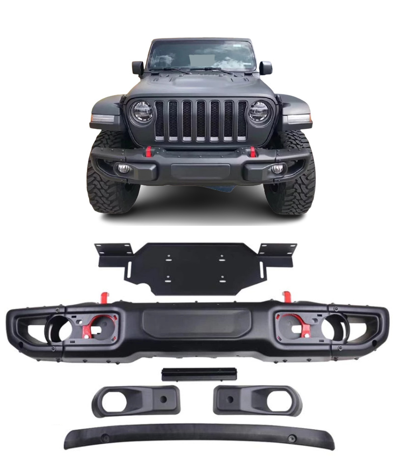 Metal Front Bumper Suitable For JEEP Wrangler Rubicon JK (2007-2017) 10th  Anniversary Hard Rock Style 