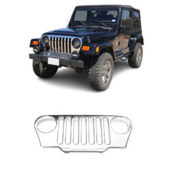 Jeep Wrangler TJ Chrome Grille Overlay Thumbnail