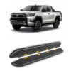 Thumbnail / main presentation photo of the Toyota Hilux 2020+ Steel Side Steps - Chaos.