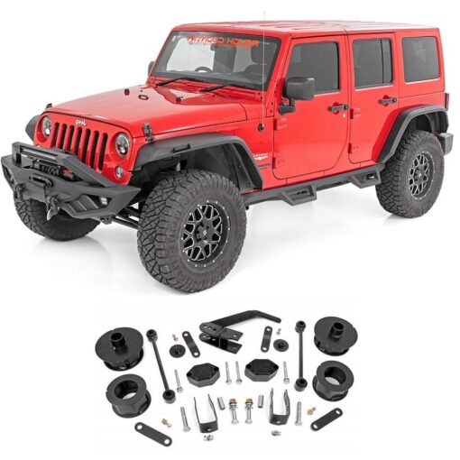Jeep Wrangler (JΚ) 2007-2018 Suspension Lift Kit [Rough Country] X-Power off road 4x4