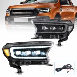 Ford Ranger T7-T8 2016+ LED Headlights - Trijector Edition