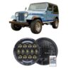 Φώτα Πορείας 7 Ιντσών LED με RGB (Spider) Jeep Wrangler JK TJ CJ Suzuki Samurai Headlights (3)