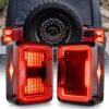 Jeep Wrangler JK Smoked LED Tail Lights - BIYACO Thumbnail