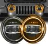 Φώτα Πορείας 7 Ιντσών Led (Stars) Headlights for Jeep Wrangler (1)